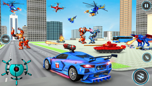 اسکرین شات بازی Police Dragon Robot Car Games 7