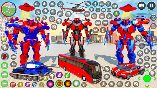 اسکرین شات بازی Police Dragon Robot Car Games 1