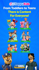 اسکرین شات 2 برنامه HappyKids - Kid-Safe Videos