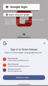 اسکرین شات برنامه Notes Keeper 1