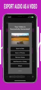 اسکرین شات 5 برنامه AudioVerb: Add Reverb to Audio