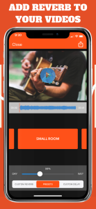 اسکرین شات 1 برنامه VideoVerb: Add Reverb to Video