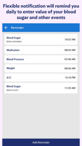 اسکرین شات 8 برنامه Glucose: Blood Sugar Logs