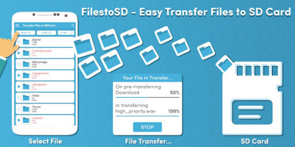 اسکرین شات برنامه FilestoSD - Easy Transfer Files to SD Card 1