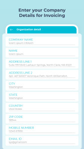 اسکرین شات 2 برنامه Easy Invoice - Estimate Maker