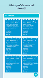 اسکرین شات 5 برنامه Easy Invoice - Estimate Maker