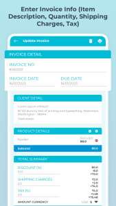 اسکرین شات 4 برنامه Easy Invoice - Estimate Maker