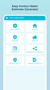 اسکرین شات 3 برنامه Easy Invoice - Estimate Maker