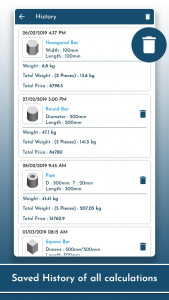 اسکرین شات برنامه Metal: Steel Weight Calculator 7