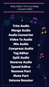 اسکرین شات 2 برنامه Music Editor: Trim, Cut, Merge