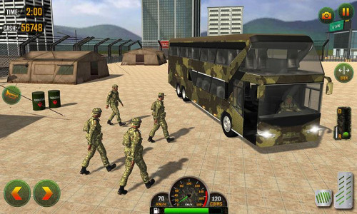 اسکرین شات برنامه US Army Military Bus Driving 3