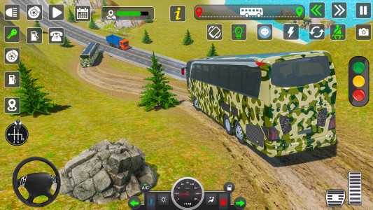 اسکرین شات برنامه US Army Military Bus Driving 1