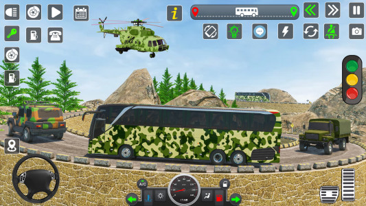 اسکرین شات برنامه US Army Military Bus Driving 2