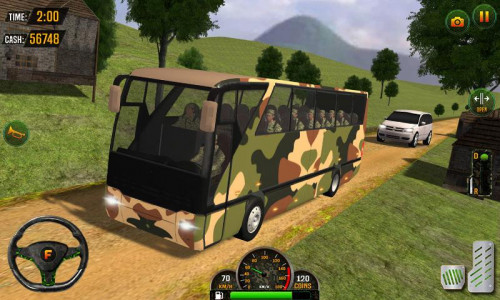 اسکرین شات برنامه US Army Military Bus Driving 4