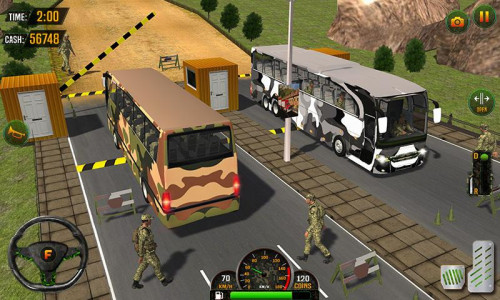 اسکرین شات برنامه US Army Military Bus Driving 6
