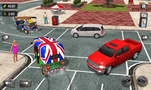 اسکرین شات برنامه TukTuk Rickshaw Driving Game. 2