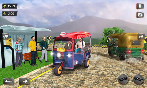 اسکرین شات برنامه TukTuk Rickshaw Driving Game. 3