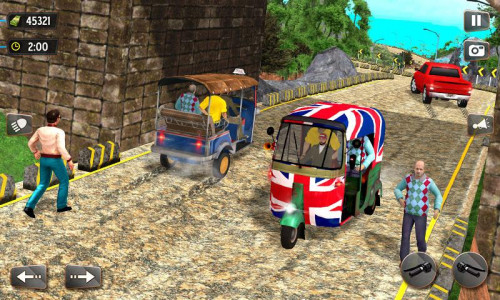 اسکرین شات برنامه TukTuk Rickshaw Driving Game. 4