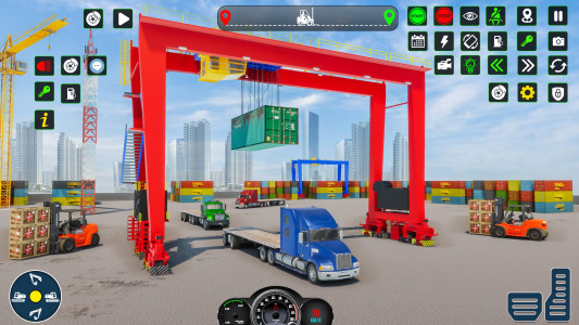 اسکرین شات برنامه Cargo Truck Forklift Driving 1