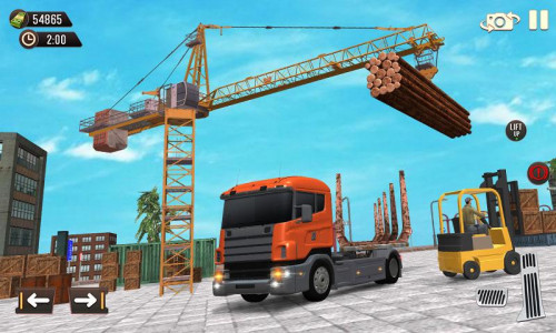 اسکرین شات برنامه Cargo Truck Forklift Driving 4