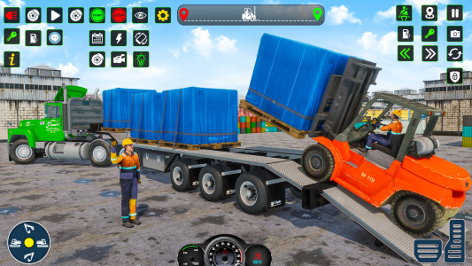 اسکرین شات برنامه Cargo Truck Forklift Driving 2