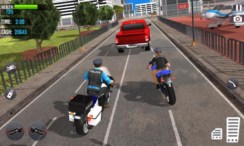 اسکرین شات برنامه Police Moto Bike Chase Games 5