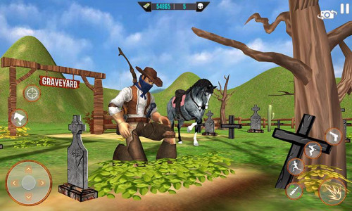 اسکرین شات برنامه West Cowboy Shooting Games 3D 4