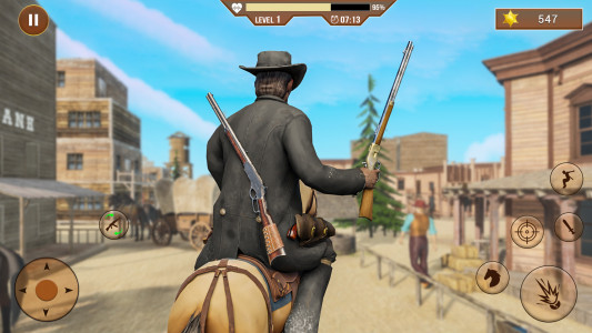 اسکرین شات برنامه Real Cowboy Gun Shooting 3D 1