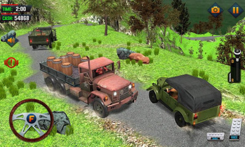 اسکرین شات برنامه Real Offroad Jeep Driving - Crazy Truck Driver Sim 2