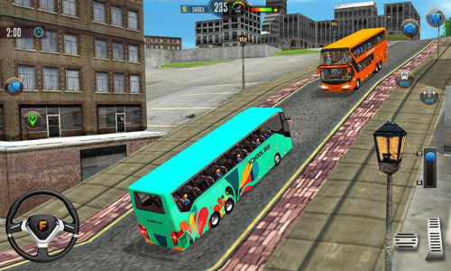 اسکرین شات برنامه Offroad School Bus Drive Game 3