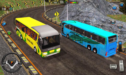 اسکرین شات برنامه Offroad School Bus Drive Game 4