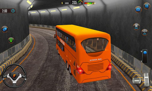 اسکرین شات برنامه Offroad School Bus Drive Game 5