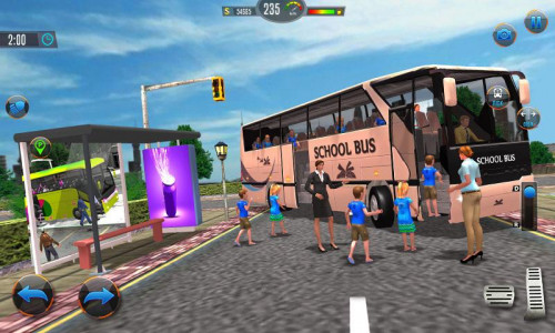 اسکرین شات برنامه Offroad School Bus Drive Game 2