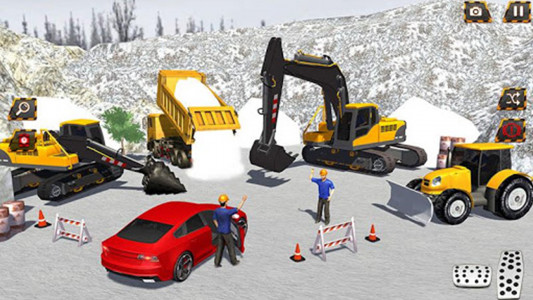 اسکرین شات برنامه Snow Excavator: Crane Game 5