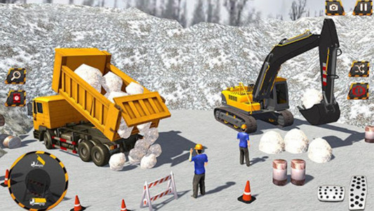 اسکرین شات برنامه Snow Excavator: Crane Game 3