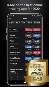 اسکرین شات برنامه FXCM - Trading Stocks, Forex and Bitcoin CFDs 1