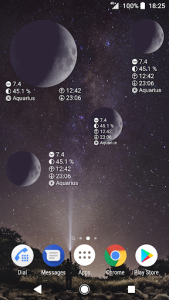 اسکرین شات برنامه Simple Moon Phase Calendar 4