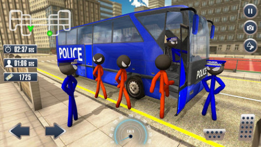 اسکرین شات برنامه Prison Stickman Transport Police Van 2
