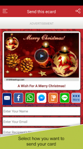 اسکرین شات برنامه Christmas Wishes and Cards 4