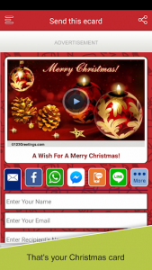 اسکرین شات برنامه Christmas Wishes and Cards 3