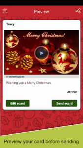 اسکرین شات برنامه Christmas Wishes and Cards 5