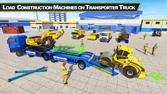 اسکرین شات برنامه Mega Excavator Construction Truck Transport Games 2