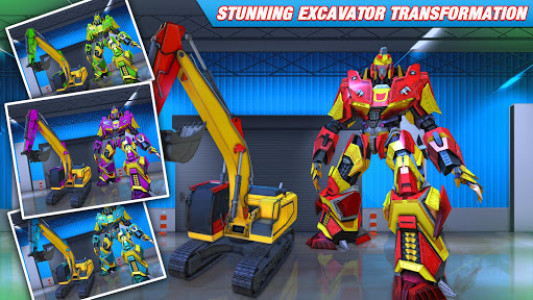 اسکرین شات برنامه Sand Excavator Truck Robot Transform-Robot Games 1