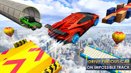 اسکرین شات برنامه Mega Ramp Spiral Car Stunt Racing Games 1