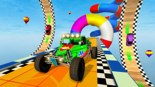 اسکرین شات برنامه Mega Ramp Spiral Car Stunt Racing Games 2