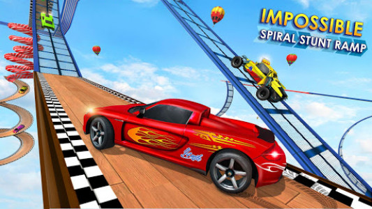 اسکرین شات برنامه Mega Ramp Spiral Car Stunt Racing Games 7