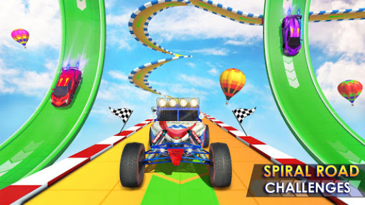 اسکرین شات برنامه Mega Ramp Spiral Car Stunt Racing Games 6