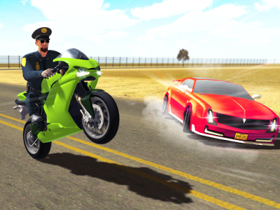 اسکرین شات بازی Moto Bike Police Chase 3D 1
