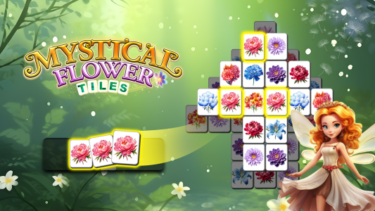 اسکرین شات بازی Mystical Flower - Match Tiles 1