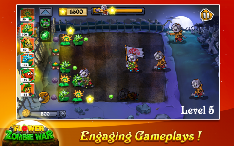 اسکرین شات بازی Flower Zombie War 2